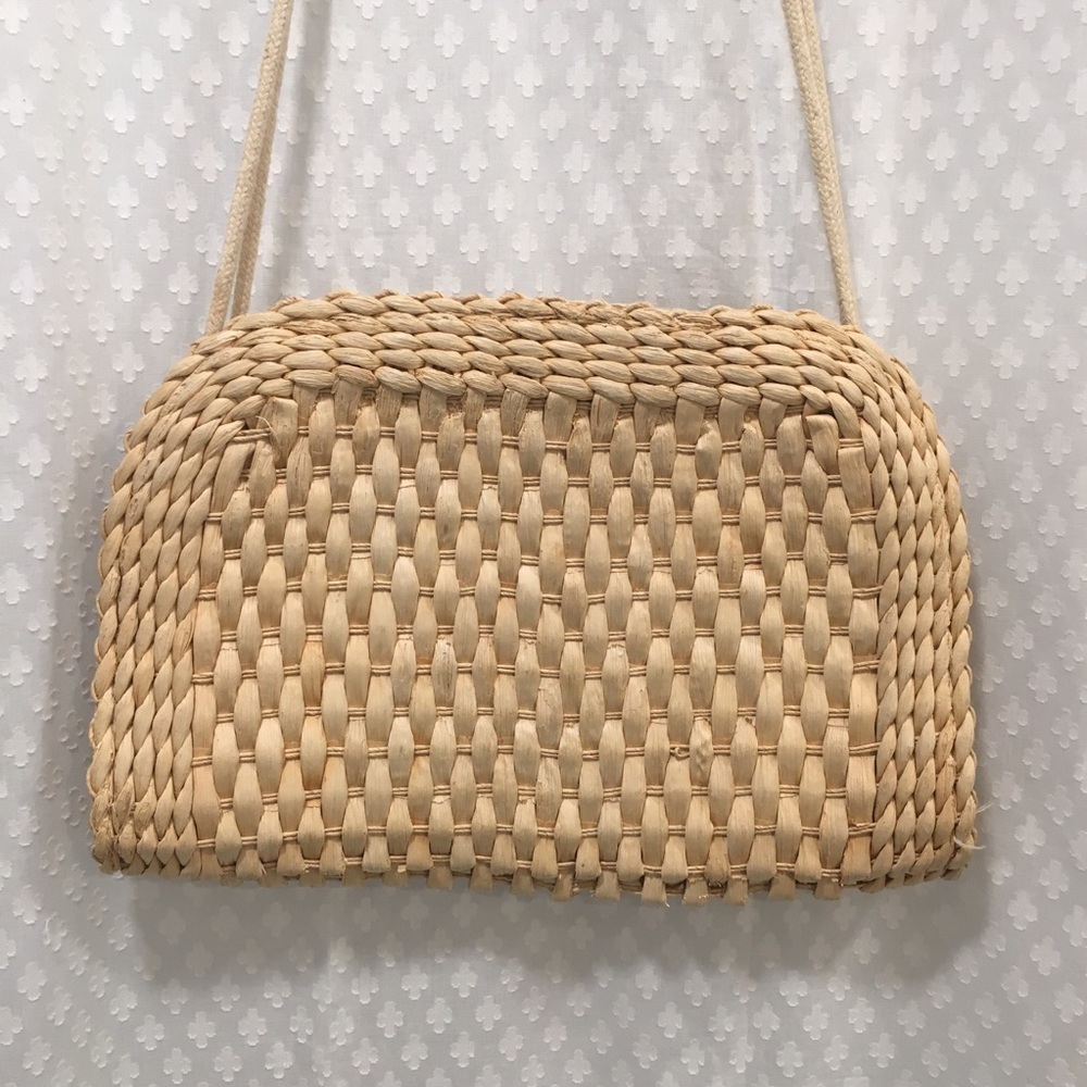 VINTAGE • MISTER ERNEST straw purse - Picture 2 of 7